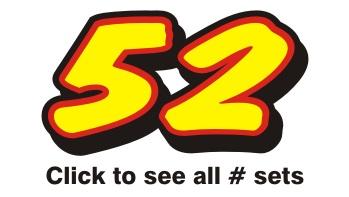 1/12th Oval Race Numbers